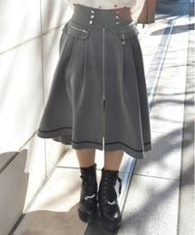 ジップ×フィッシュテールスカート