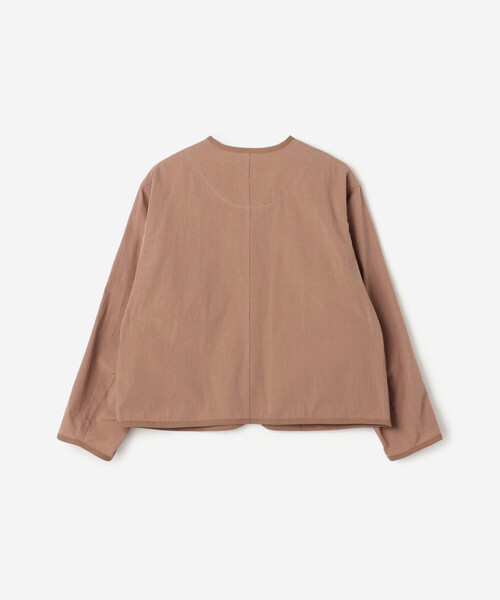 DANTON ノーカラーコットンジャケット 38 DANTON | コットン カラーレスジャケット WOMEN（ノーカラー