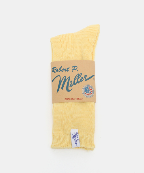MILLER(ミラー)の「Miller/ミラー 1P SOX -crew-(ソックス/靴下・レディース・オレンジ/グリーン/ネイビー/ブルー/ピンク/ホワイト/バーガンディー/イエロー・FREE)」の6枚目の写真