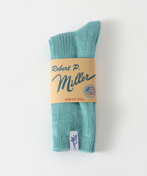 MILLER(ミラー)の「Miller/ミラー 1P SOX -crew-(ソックス/靴下・レディース・オレンジ/グリーン/ネイビー/ブルー/ピンク/ホワイト/バーガンディー/イエロー・FREE)」の5枚目の写真
