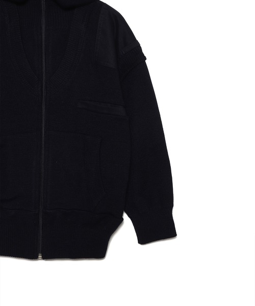 TATRAS CONCEPT STORE（タトラスコンセプトストア）の「PROTOTYPES(プロトタイプス) MILITARY ZIP UP HOODIE（パーカー・レディース・ネイビー・S）」の8枚目の写真