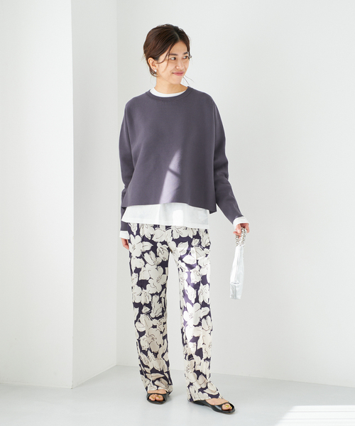 新品 大人気完売品 IENA イエナ ラインフラワー パンツ 花柄 IENA（イエナ）の「《追加》ラインフラワー パンツ（その他