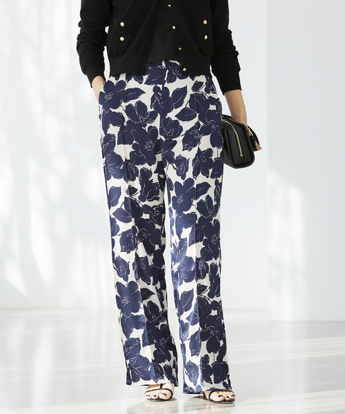 IENA（イエナ）の「《追加》ラインフラワー パンツ（その他パンツ