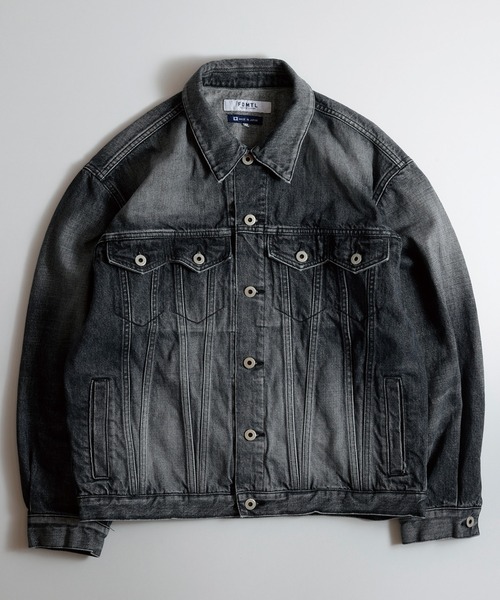 FDMTL(ファンダメンタル)】JACQUARD DENIM BLOUSON RINSE デニム