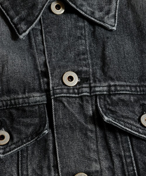 FDMTL（ファンダメンタル）の「FDMTL/ファンダメンタル/THIRD THIRD JACKET 3YR WASH（デニムジャケット・メンズ・ブラック・2/4/3）」の5枚目の写真