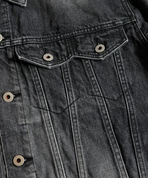 FDMTL（ファンダメンタル）の「FDMTL/ファンダメンタル/THIRD THIRD JACKET 3YR WASH（デニムジャケット・メンズ・ブラック・2/4/3）」の6枚目の写真
