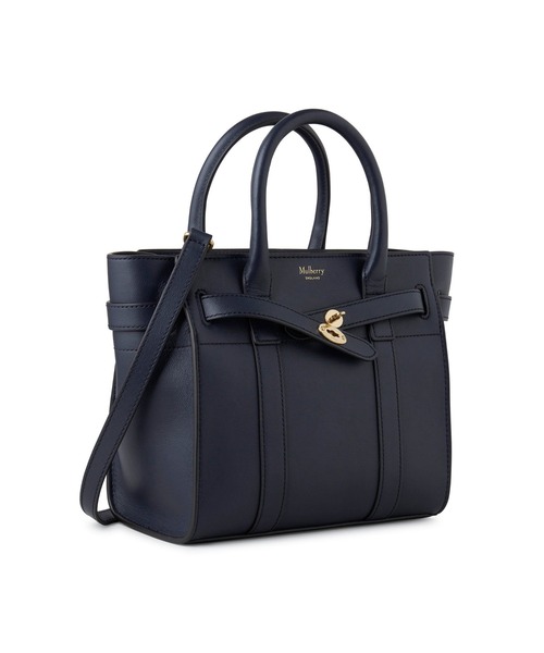 Mulberry（マルベリー）の「ミニ ジップド ベイズウォーター Mini Zipped Bayswater（ハンドバッグ・レディース・ネイビー・FREE）」の4枚目の写真