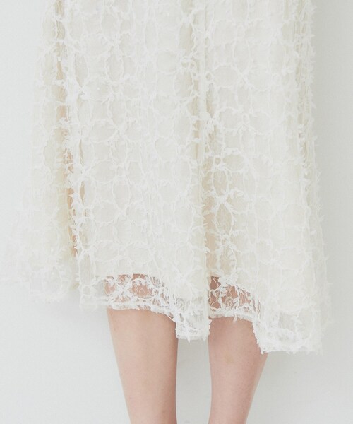 index（インデックス）の「フラワーレース刺繍マーメイドスカート【洗濯機洗い可】（スカート・レディース・チャコールグレー/ナチュラル/サックスブルー・36/38/40/42）」の19枚目の写真