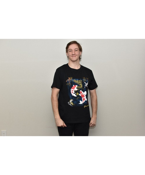 JIN plus(ジンプラス)の「鯉の滝登り JIN+ ブラック半袖Tシャツ(Tシャツ/カットソー・メンズ・ブラック系その他2/ブラック系その他5/ホワイト系その他/ホワイト系その他3/ブラック系その他4・MEDIUM/XX-LARGE/SMALL/LARGE/X-LARGE)」の16枚目の写真