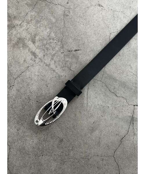 EMODA（エモダ）の「スペイシーストーンロゴベルト（ベルト・レディース・ブラック・FREE）」の4枚目の写真