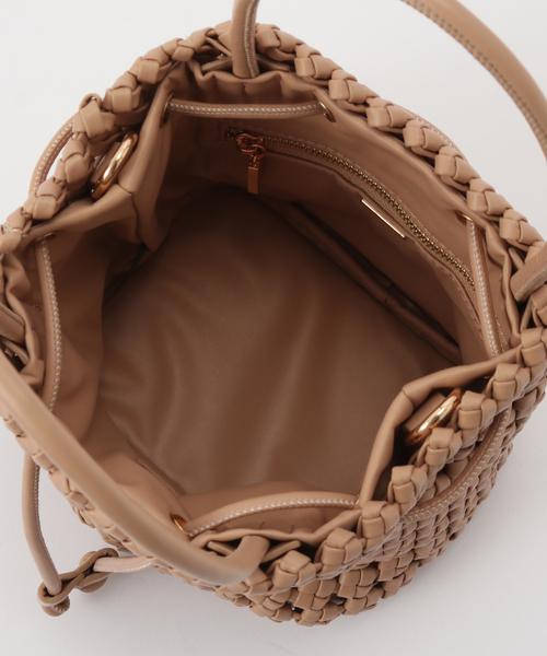 JOURNAL STANDARD relume（ジャーナルスタンダード　レリューム）の「【REMI/REID/レミアンドリード】 BUCKET MINI WOVEN:バッグ（ハンドバッグ・レディース・ホワイト系その他/ベージュ・FREE）」の8枚目の写真