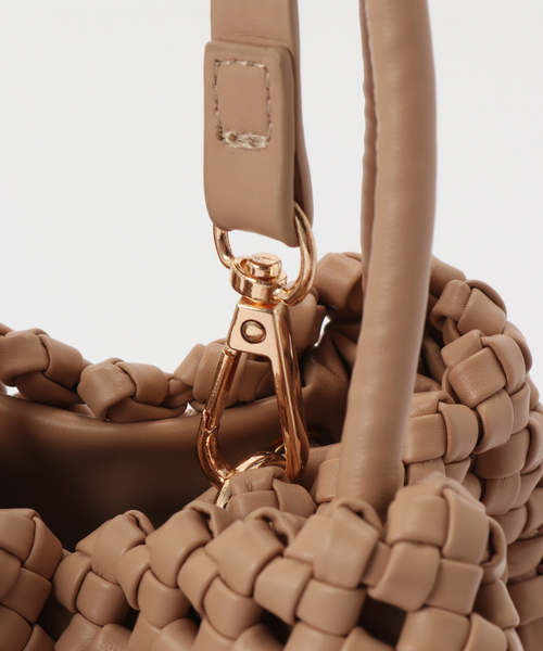 JOURNAL STANDARD relume（ジャーナルスタンダード　レリューム）の「【REMI/REID/レミアンドリード】 BUCKET MINI WOVEN:バッグ（ハンドバッグ・レディース・ホワイト系その他/ベージュ・FREE）」の12枚目の写真