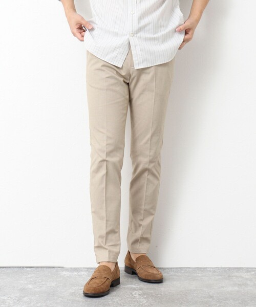 NOLLEY’S（ノーリーズ）の「《ビジカジ対応》綿麻COOLMAX スリムフィットパンツ 25SS（チノパンツ・メンズ・サックスブルー/グレー/キナリ/ネイビー/ベージュ・S/M/L/XL/XXL）」の7枚目の写真