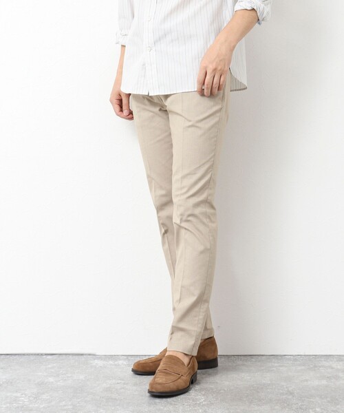 NOLLEY’S（ノーリーズ）の「《ビジカジ対応》綿麻COOLMAX スリムフィットパンツ 25SS（チノパンツ・メンズ・サックスブルー/グレー/キナリ/ネイビー/ベージュ・S/M/L/XL/XXL）」の8枚目の写真