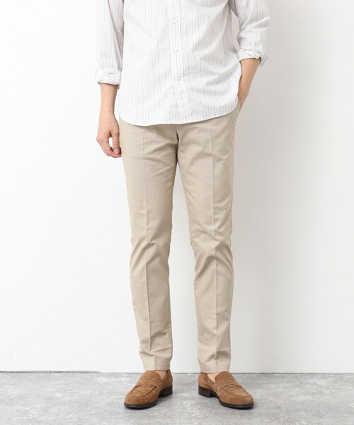 NOLLEY’S（ノーリーズ）の「《ビジカジ対応》綿麻COOLMAX スリムフィットパンツ 25SS（チノパンツ・メンズ・サックスブルー/グレー/キナリ/ネイビー/ベージュ・S/M/L/XL/XXL）」の15枚目の写真