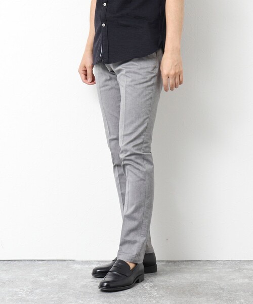 NOLLEY’S（ノーリーズ）の「《ビジカジ対応》綿麻COOLMAX スリムフィットパンツ 25SS（チノパンツ・メンズ・サックスブルー/グレー/キナリ/ネイビー/ベージュ・S/M/L/XL/XXL）」の21枚目の写真
