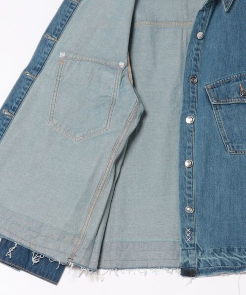 SUWDEE(スーディー)の「washed denim shirt jacket(デニムジャケット・レディース・ブルー・FREE)」の2枚目の写真