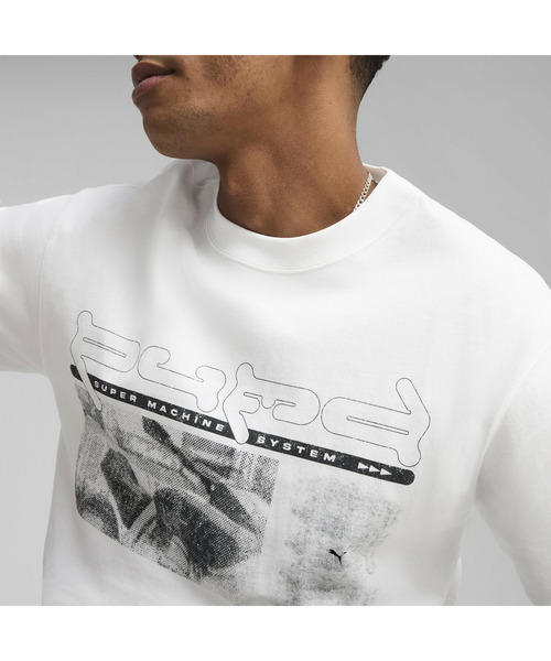 PUMA（プーマ）の「PUMA プーマ メンズ グラフィックス マシン 半袖 Tシャツ（Tシャツ/カットソー・メンズ・ホワイト/ブラック/ブルー・MEDIUM/SMALL/LARGE/X-LARGE/X-SMALL）」の7枚目の写真