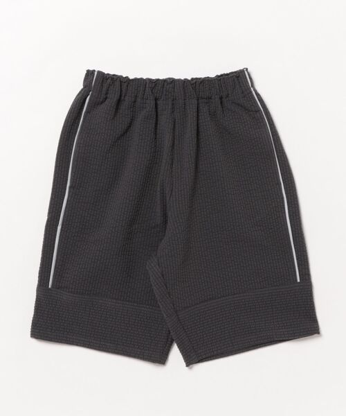 HAKKA KIDS(ハッカキッズ)の「サッカー地ワイドストレートハーフパンツ(その他パンツ・キッズ・カーキ/チャコール・100cm/120cm/130cm/110cm)」の4枚目の写真
