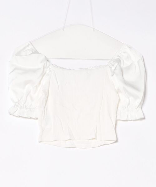 &soiree(アンドソワレ)の「【&soiree】ギャザーパフスリーブトップス(その他トップス・レディース・ホワイト・MEDIUM)」の11枚目の写真