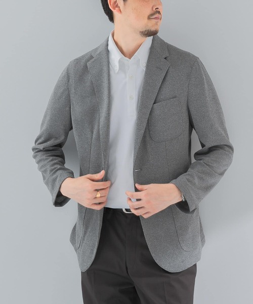 URBAN RESEARCH DOORS（アーバンリサーチドアーズ）の「『イージーケア/速乾』LIFE STYLE TAILOR　メランジニットイージージャケット（テーラードジャケット・メンズ・ブラウン/グレー/ネイビー・48/46/44/50）」の16枚目の写真