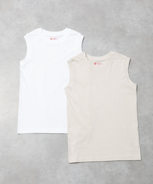 HANES(ヘインズ)の「【Hanes / ヘインズ】クルーネックノースリーブTシャツ/コットン100/ノースリーブ【2枚組】【WEB限定】(Tシャツ/カットソー・レディース・その他1/その他2/その他3・M)」の3枚目の写真