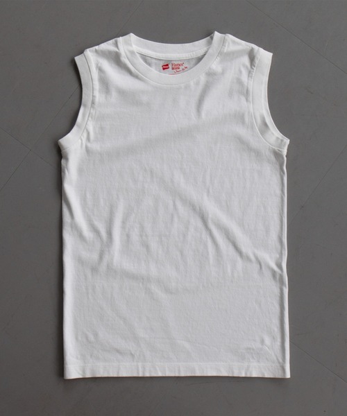 HANES(ヘインズ)の「【Hanes / ヘインズ】クルーネックノースリーブTシャツ/コットン100/ノースリーブ【2枚組】【WEB限定】(Tシャツ/カットソー・レディース・その他1/その他2/その他3・M)」の9枚目の写真