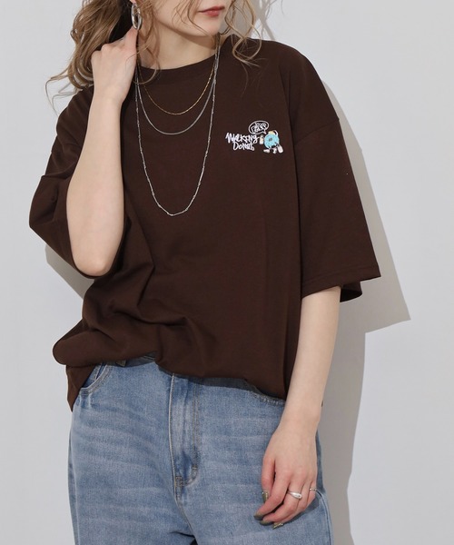 FUNALIVE(ファンアライブ)の「WALKING DONUT ワイド刺繍半袖Tシャツ(Tシャツ/カットソー・メンズ・ホワイト/ミント/ブラウン/ブラック・LL/M/L)」の12枚目の写真