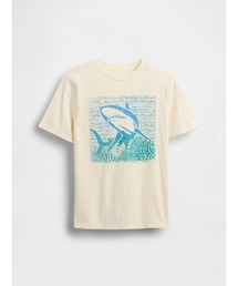 セール】恐竜ファスナー グラフィックtシャツ (キッズ)（Tシャツ