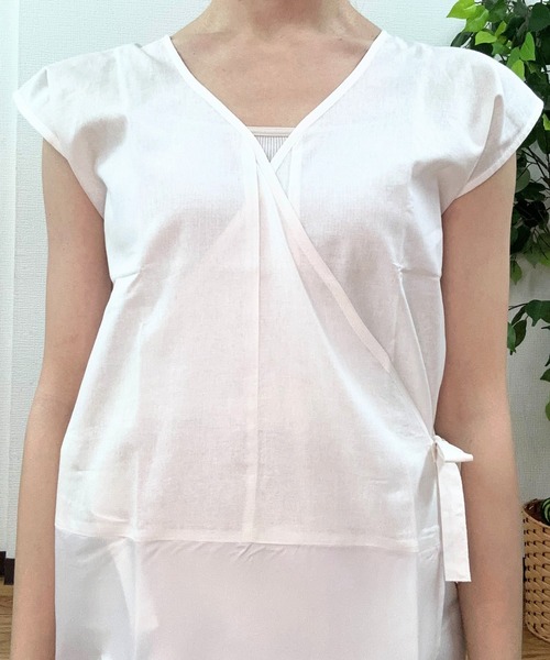 CELEN（セレン）の「【浴衣小物】浴衣フレンチスリーブ肌着 着物スリップ 単品（襦袢/肌襦袢）（和装小物・レディース・ホワイト・FREE）」の5枚目の写真