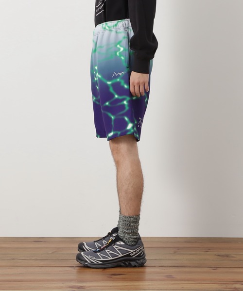 MANASTASH（マナスタッシュ）の「MANASTASH/マナスタッシュ/LITHIUM TIE DYE SHORT（その他パンツ・メンズ・ブラック/パープル/グリーン・S/M/L/XL）」の5枚目の写真
