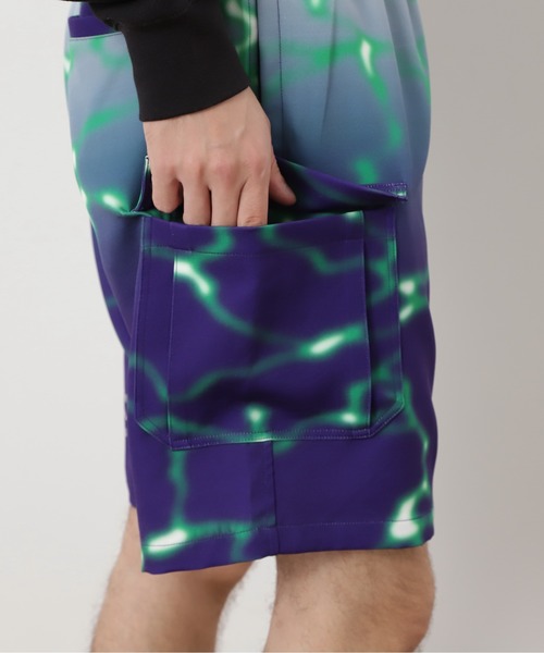 MANASTASH（マナスタッシュ）の「MANASTASH/マナスタッシュ/LITHIUM TIE DYE SHORT（その他パンツ・メンズ・ブラック/パープル/グリーン・S/M/L/XL）」の10枚目の写真