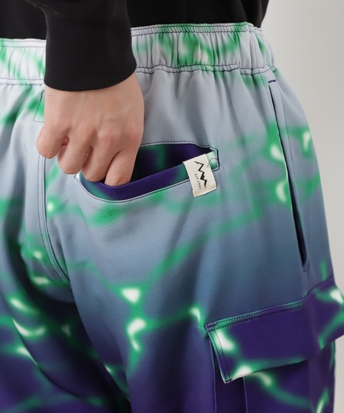 MANASTASH（マナスタッシュ）の「MANASTASH/マナスタッシュ/LITHIUM TIE DYE SHORT（その他パンツ・メンズ・ブラック/パープル/グリーン・S/M/L/XL）」の11枚目の写真