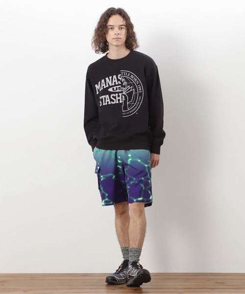 MANASTASH（マナスタッシュ）の「MANASTASH/マナスタッシュ/LITHIUM TIE DYE SHORT（その他パンツ・メンズ・ブラック/パープル/グリーン・S/M/L/XL）」の13枚目の写真