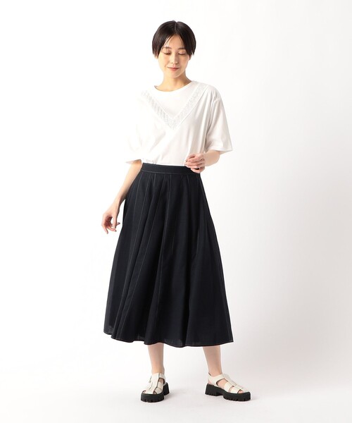 COMME CA(コムサ)の「【セットアップ対応】ナチュラルオックス スカート(スカート・レディース・キナリ・9号/11号)」の19枚目の写真