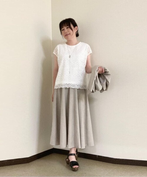 COMME CA(コムサ)の「【セットアップ対応】ナチュラルオックス スカート(スカート・レディース・キナリ・9号/11号)」の7枚目の写真