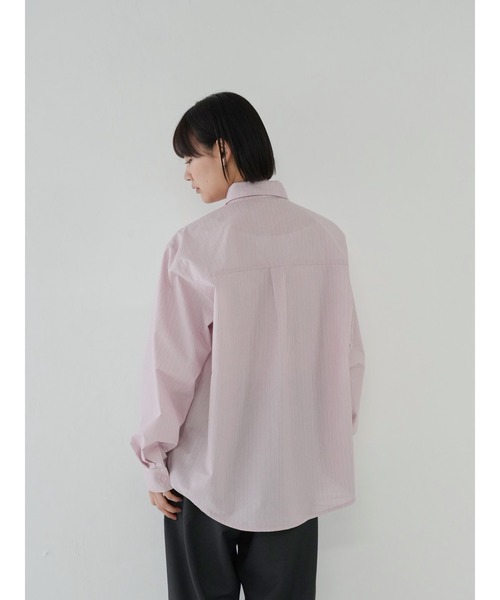Bargiee(バージー)の「ストライプフリルシャツ(シャツ/ブラウス・レディース・ブルー/ベージュ/ピンク・FREE)」の22枚目の写真