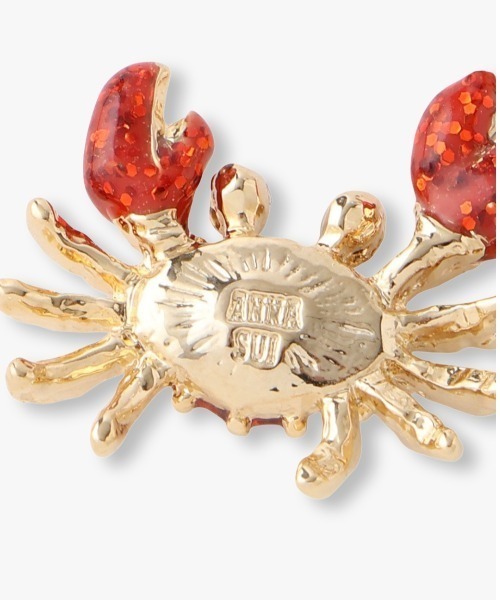 ANNA SUI（アナスイ）の「カニモチーフ ピアス（ピアス（両耳用）・レディース・レッド・ONE SIZE）」の7枚目の写真