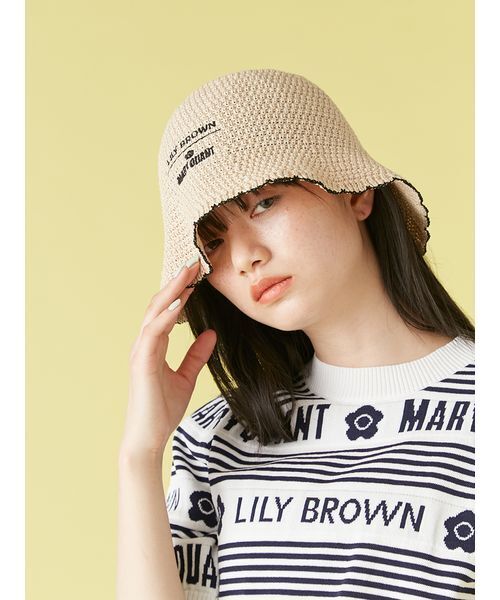 LILY BROWN（リリーブラウン）の「【LILY BROWN×MARY QUANT】サマーバケットハット（ハット・レディース・ホワイト/ベージュ/ブラック・FREE）」の20枚目の写真