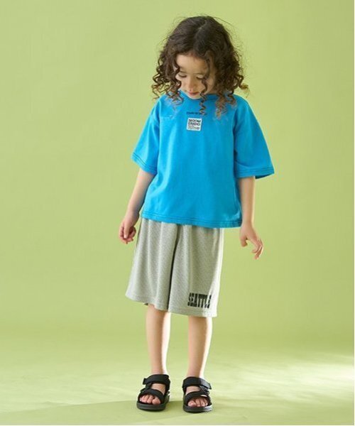 b・ROOM(ビールーム)の「【セットアップ可能】【カイテキ天竺】配色ステッチTシャツ【子供服】【キッズ】【男の子】【女の子】(Tシャツ/カットソー・キッズ・オリーブ/ブラック/ダークブルー/ホワイト系その他/モスグリーン/ダークブラウン/パープル系その他・120cm/150cm/110cm/130cm/100cm/140cm)」の13枚目の写真