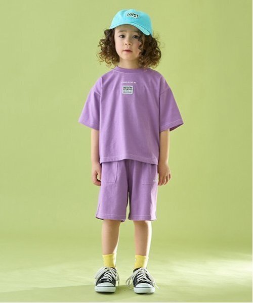 b・ROOM(ビールーム)の「【セットアップ可能】【カイテキ天竺】配色ステッチTシャツ【子供服】【キッズ】【男の子】【女の子】(Tシャツ/カットソー・キッズ・オリーブ/ブラック/ダークブルー/ホワイト系その他/モスグリーン/ダークブラウン/パープル系その他・120cm/150cm/110cm/130cm/100cm/140cm)」の14枚目の写真