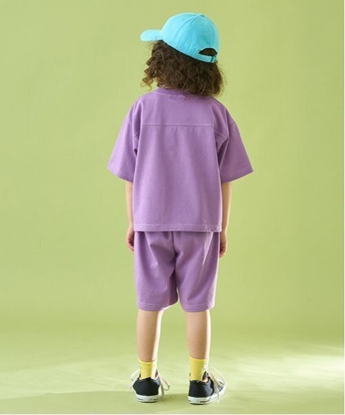 b・ROOM(ビールーム)の「【セットアップ可能】【カイテキ天竺】配色ステッチTシャツ【子供服】【キッズ】【男の子】【女の子】(Tシャツ/カットソー・キッズ・オリーブ/ブラック/ダークブルー/ホワイト系その他/モスグリーン/ダークブラウン/パープル系その他・120cm/150cm/110cm/130cm/100cm/140cm)」の15枚目の写真