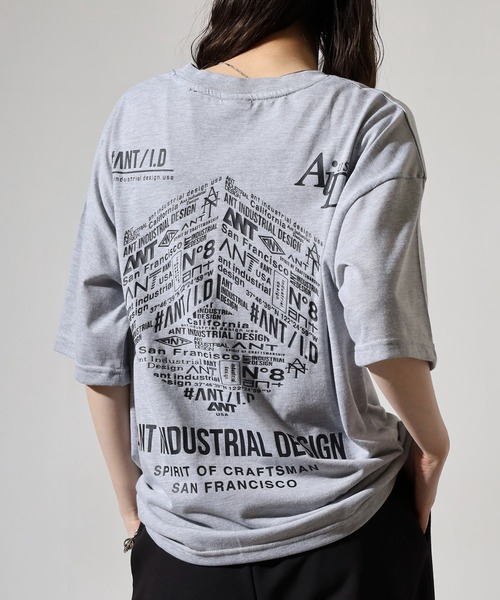 FUNALIVE（ファンアライブ）の「ANT　INDUSTRIAL DESIGN　ワイドTシャツ（Tシャツ/カットソー・メンズ・ブラック/ホワイト系その他2/杢グレー/スミクロ/ホワイト/ブラック系その他2・L/M/LL）」の6枚目の写真