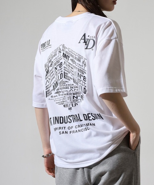 FUNALIVE（ファンアライブ）の「ANT　INDUSTRIAL DESIGN　ワイドTシャツ（Tシャツ/カットソー・メンズ・ブラック/ホワイト系その他2/杢グレー/スミクロ/ホワイト/ブラック系その他2・L/M/LL）」の3枚目の写真