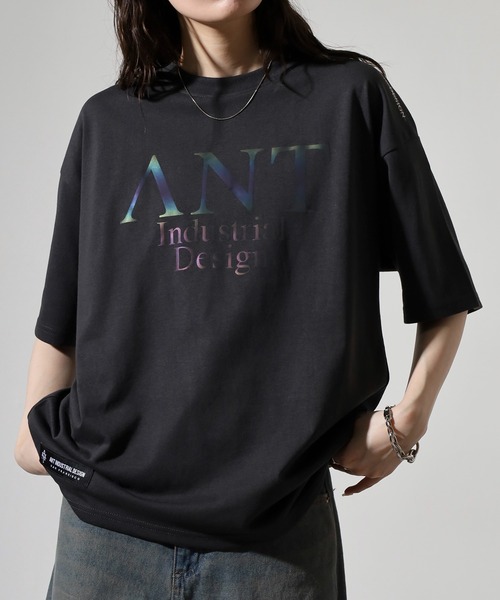 FUNALIVE（ファンアライブ）の「ANT　INDUSTRIAL DESIGN　ワイドTシャツ（Tシャツ/カットソー・メンズ・ブラック/ホワイト系その他2/杢グレー/スミクロ/ホワイト/ブラック系その他2・L/M/LL）」の5枚目の写真