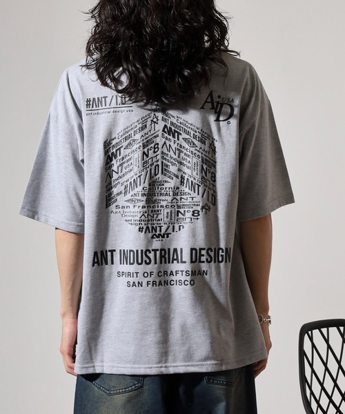 FUNALIVE（ファンアライブ）の「ANT　INDUSTRIAL DESIGN　ワイドTシャツ（Tシャツ/カットソー・メンズ・ブラック/ホワイト系その他2/杢グレー/スミクロ/ホワイト/ブラック系その他2・L/M/LL）」の18枚目の写真
