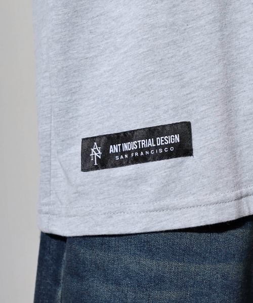 FUNALIVE（ファンアライブ）の「ANT　INDUSTRIAL DESIGN　ワイドTシャツ（Tシャツ/カットソー・メンズ・ブラック/ホワイト系その他2/杢グレー/スミクロ/ホワイト/ブラック系その他2・L/M/LL）」の22枚目の写真