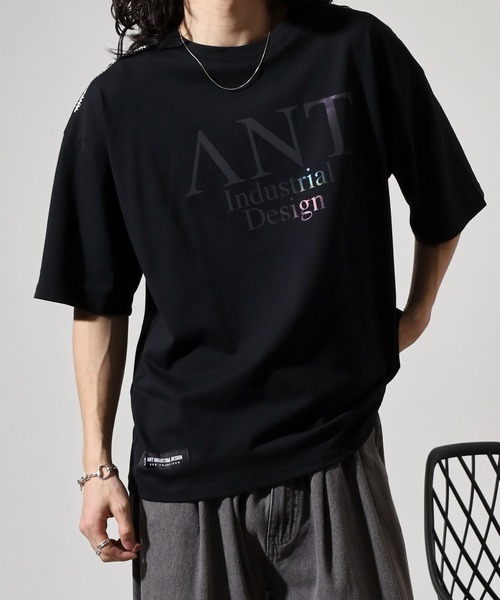 FUNALIVE（ファンアライブ）の「ANT　INDUSTRIAL DESIGN　ワイドTシャツ（Tシャツ/カットソー・メンズ・ブラック/ホワイト系その他2/杢グレー/スミクロ/ホワイト/ブラック系その他2・L/M/LL）」の10枚目の写真