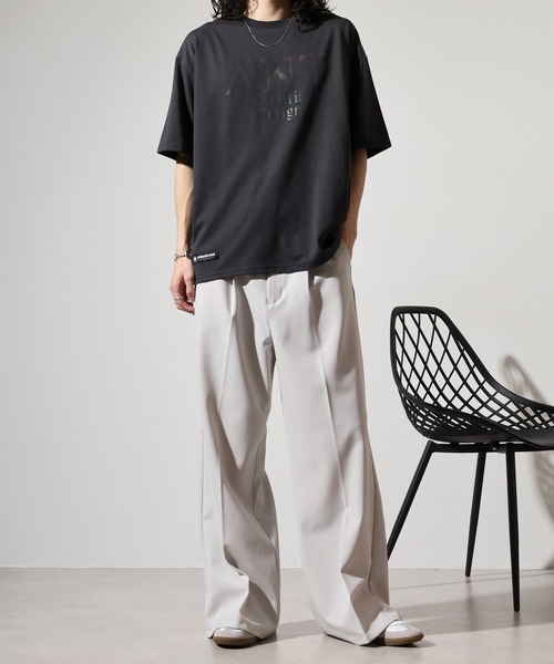 FUNALIVE（ファンアライブ）の「ANT　INDUSTRIAL DESIGN　ワイドTシャツ（Tシャツ/カットソー・メンズ・ブラック/ホワイト系その他2/杢グレー/スミクロ/ホワイト/ブラック系その他2・L/M/LL）」の8枚目の写真