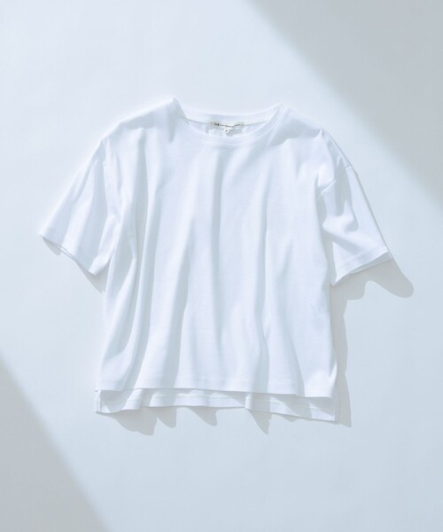 23区(ニジュウサンク)の「【速乾性/汗じみ防止】半袖 クロップド IT Tシャツ(Tシャツ/カットソー・レディース・ベージュ系/スカイブルー系/ダークブラウン系/ホワイト系/ライトオレンジ系・38)」の11枚目の写真